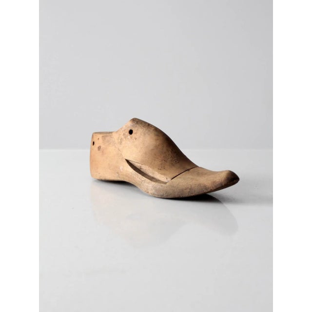 Early 20th Century Antique Wooden Shoe Form For Sale - Image 5 of 10