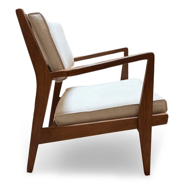 Jens Risom "Jens" Walnut Lounge Chair for Design Within Reach For Sale In Sacramento - Image 6 of 16