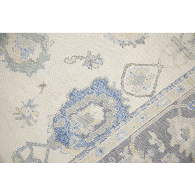 Turkish Modern Turkish Oushak Rug 8'10" x 11'10" For Sale - Image 3 of 7