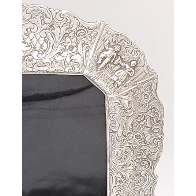 Dutch Silver Plate Picture Frame, Circa 1930 For Sale - Image 4 of 8