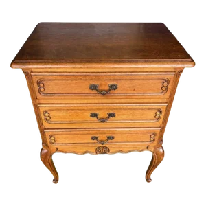 Antique French Country Chest With Three Drawers