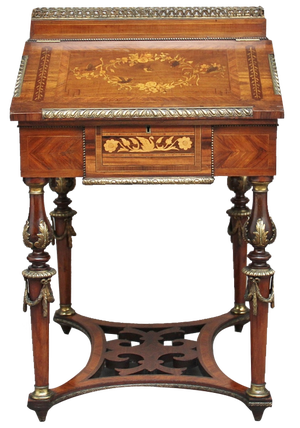 19th Century Kingwood and Ormolu Mounted Partners Desk, 1870s