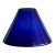 Vintage Hand Blown Conical Cobalt Blue Glass Vase For Sale