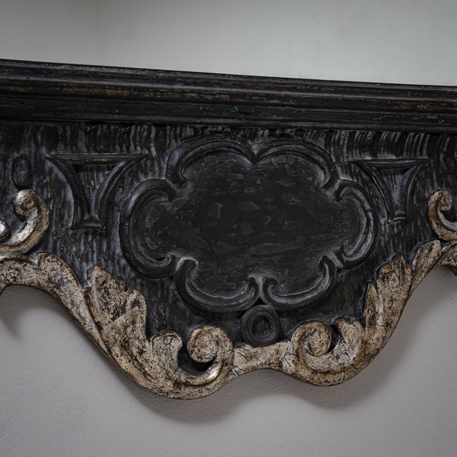 Baroque Style Wall Mirror, Late 19th-Early 20th Century For Sale - Image 6 of 11