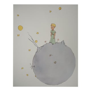 Antoine de Saint-Exupery, The Little Prince on the Asteroid, Lithograph For Sale