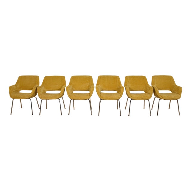 Kilta Armchairs by Olli Mannermaa for Juch Mobelfabrik, Germany, 1970s, Set of 6 For Sale