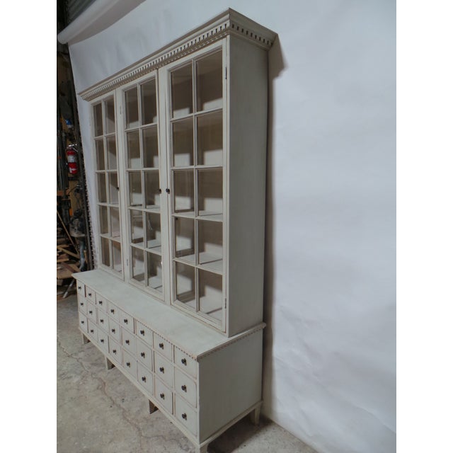 Late 19th Century Swedish Gustavian Style Apothecary Display Case For Sale - Image 5 of 12