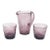 Mid 20th Century Morgantown Amethyst Crinkle Glassware Set For Sale