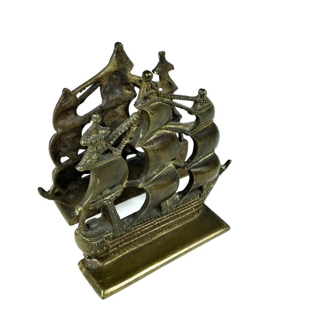 Nice little set of brass bookends. From the 50’s these are carved with great detail. Heavy enough to support most books.