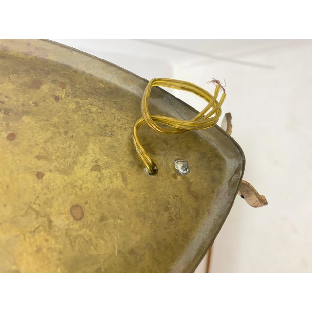 Sconce in Metal, Brass and Glass, France, Early 20th Century For Sale - Image 4 of 10