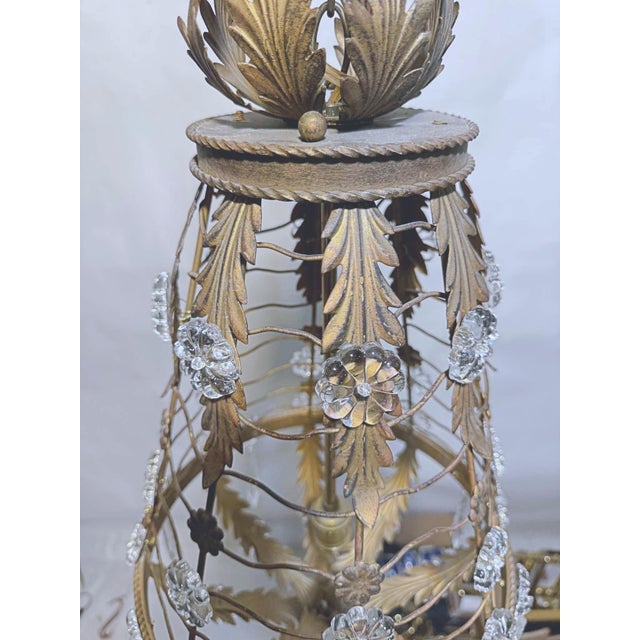 Antique 19th-Century French Bird-Cage Empire Chandelier. For Sale - Image 4 of 10