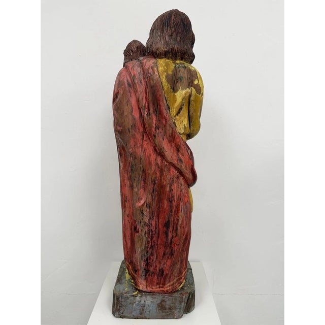 Baroque Devotional Figure of St. Joseph with the Christ Child, Southern Germany, 1750-1800 For Sale - Image 14 of 18