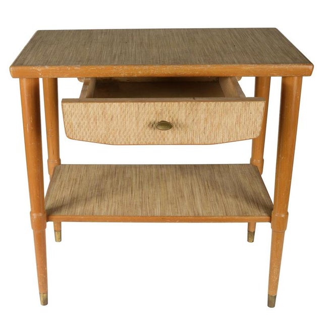 Wicker Coffee Table with Magazine Rack, Italy, 1950s For Sale - Image 3 of 9