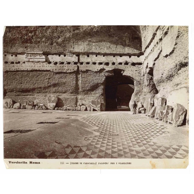 Baths of Caracalla is a vintage print in salt silver realized by Ludovico Tuminello in the early 20th Century. Titled on...
