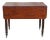 Weber Furniture Empire Revival American Flame Mahogany Drop Leaf Console Table For Sale