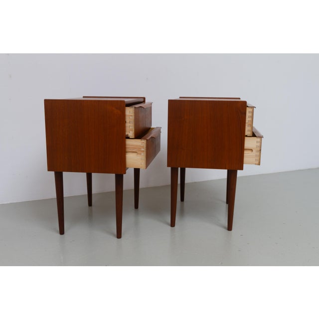 Danish Modern Teak Nightstands by A. Bjerrum & Søn, 1960s, Set of 2 For Sale - Image 11 of 18