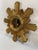 1950s Italian 14.5" Giltwood Sunburst Wall Mirror For Sale - Image 14 of 18