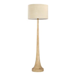 Natural Wood Floor Lamp For Sale