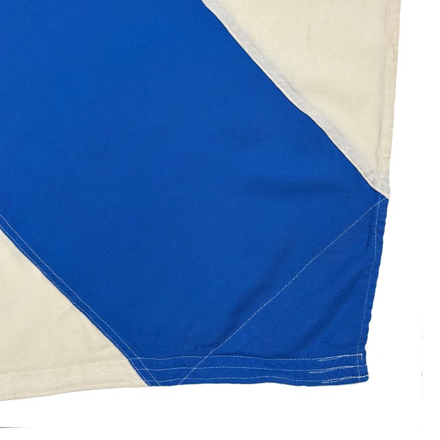 Late 20th Century Large Vintage Sewn Nautical Signal Flag For Sale - Image 5 of 5