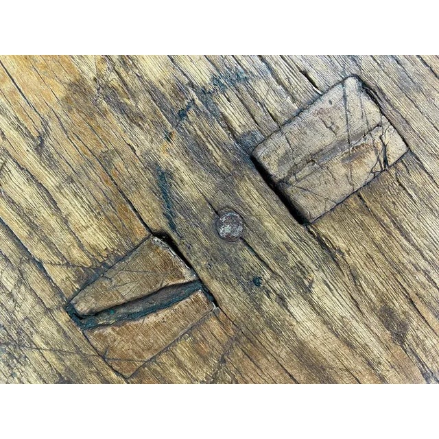 Rustic Handcrafted Farmhouse Stool, 1950s For Sale - Image 6 of 13