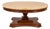 1940s Mediterranean Revival Travertine Round Coffee Table For Sale
