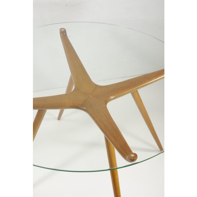 Wood Mid-Century Modern Italian Coffe Table, 1950s For Sale - Image 7 of 13