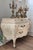 Wood 1950s Distressed French Provincial/Rococo Bombe Chest of Drawers Set of 2 For Sale - Image 7 of 13