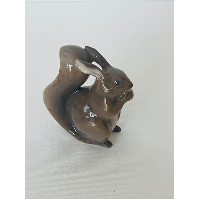 Shabby Chic 20 Th C Denmark Porcelain Small Squirrel Fogurine For Sale - Image 3 of 4