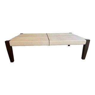 Henry Beguelin White Stamped Leather Coffee Tables For Sale