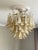 White Yellow Murano Chandelier in the style of Mazzega For Sale - Image 8 of 8