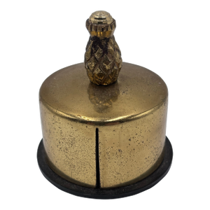 Vintage Brass Pineapple Desktop Stamp Dispenser