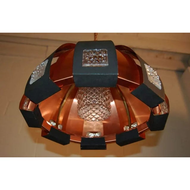 Werner Schou Mid-Century Modern “Moonscape” Dome Coronell Pendant Ceiling Fixture For Sale In Atlanta - Image 6 of 8