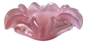 Opaline Murano Ashtray by Alfredo Barbini for Vetreria G. Campanella, 1950s