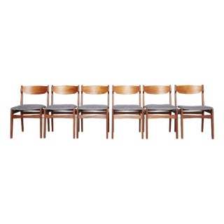 Teak Dining Chairs by Erik Buch for Anderstrup Møbelfabrik, 1960s, Set of 6 For Sale