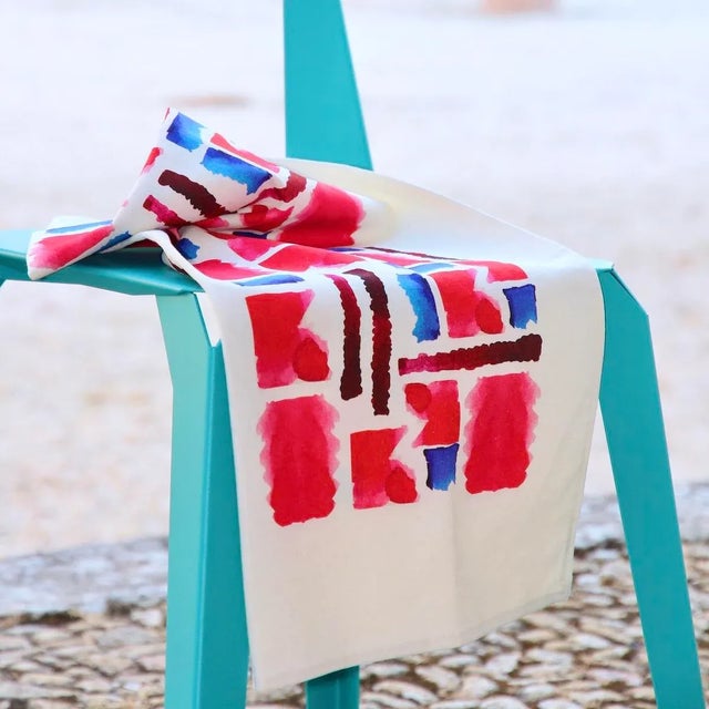 Bazar Tea Towel in Cotton and Linen from Alto Duo For Sale - Image 4 of 6