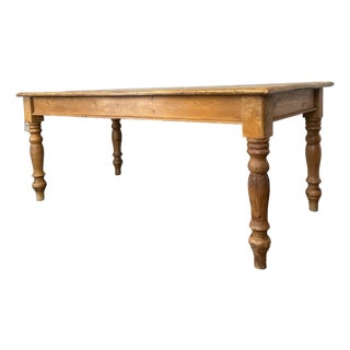 19th Century English Pine Table For Sale