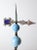 Blue Antique Lightning Rod For Sale - Image 8 of 11