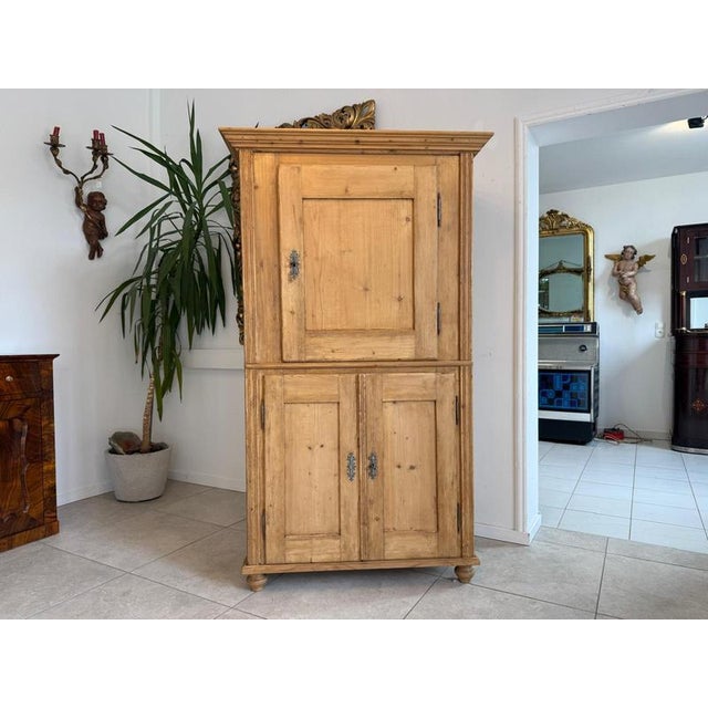 Vintage Farm Wood Bread Cupboard For Sale - Image 5 of 13