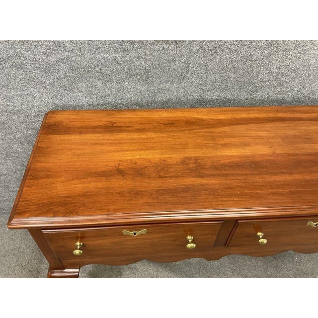 1970s Henkel Harris Solid Wild Black Cherry Sideboard - Virginia Galleries For Sale - Image 12 of 13