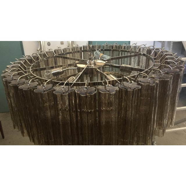 Metal Contemporary Murano Glass Sputnik Chandelier Multicolors, Mazzega Style For Sale - Image 7 of 8