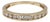 14k 585 Solid Yellow Gold Natural Diamond Band Ring, Size 8 For Sale
