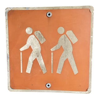 Vintage Hikers Park Sign For Sale