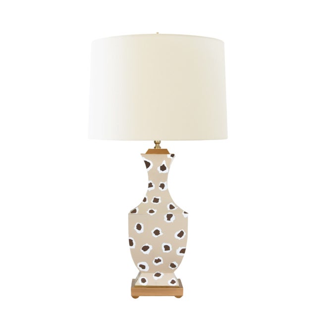 New special order item. Not vintage or pre-owned. Add a wild touch to your space with the Gina Handpainted Tole Table...