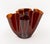 Late 20th Century Fontana Arte Amber Art Glass Cartoccio Vase For Sale - Image 5 of 10
