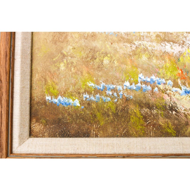 Vintage Framed Oil on Canvas Arizona Desert Southwest Landscape Painting For Sale In Greenville, SC - Image 6 of 9