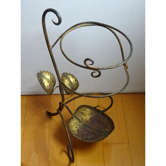 Golden Metal Rack and Umbrella Stand, 1950s For Sale - Image 9 of 18
