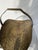 1950s MCM Hammered & Strapped Metal Firewood Carrier For Sale - Image 5 of 5
