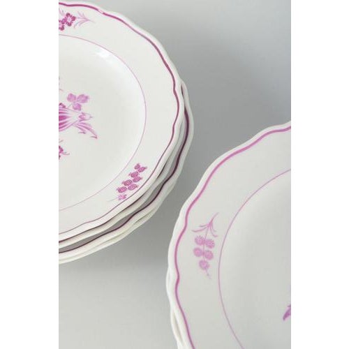 Deep Porcelain Plates from Meissen, Set of 12 For Sale - Image 3 of 5