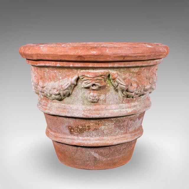 Pair of Vintage Patio Jardiniere, English, Terracotta, Veranda Planter Pot, 1960 For Sale - Image 6 of 12