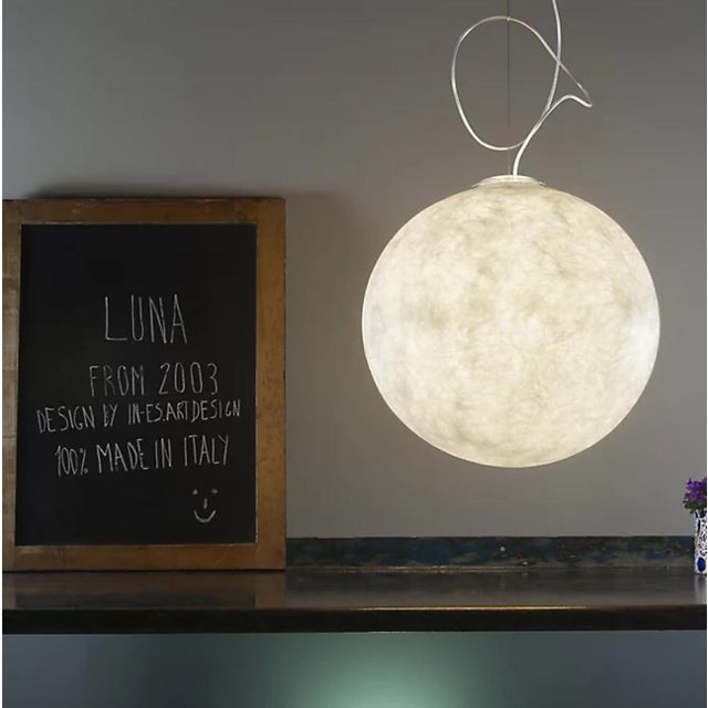 Contemporary Brand New in-Es Art Design Luna Pendant Light – 47” (Box Damaged) For Sale - Image 3 of 4